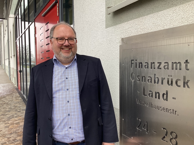 Herr Giersig, der neue Vorsteher des Finanzamts Osnabrück-Land