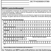 SEPA-Lastschriftmandat